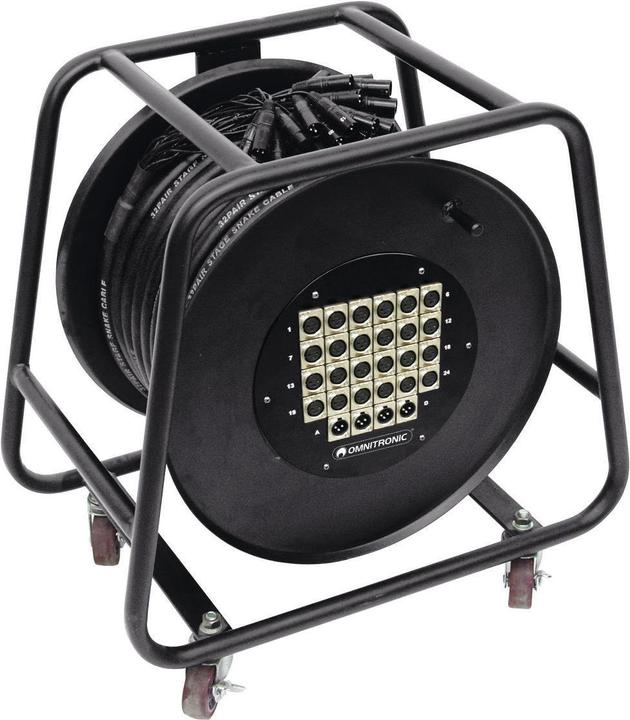Produktbild Omnitronic Multicore-Kabeltrommel 24IN/4OUT, XLR 30m
