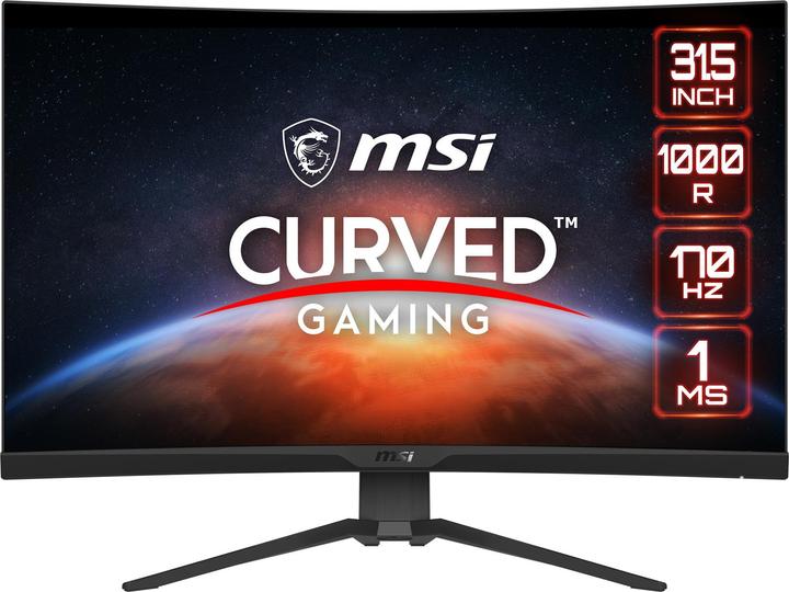 Produktbild MSI G322CQP computer monitor (31.5") pixels Wide Quad HD LCD Black (2560 x 1440 Pixel, 31.50")