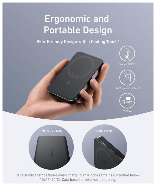 Actual product image Anker MagGo (10000 mAh, 15 W)