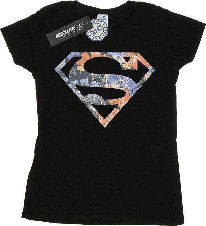 Superman Floral Logo 2 TShirt (XL)