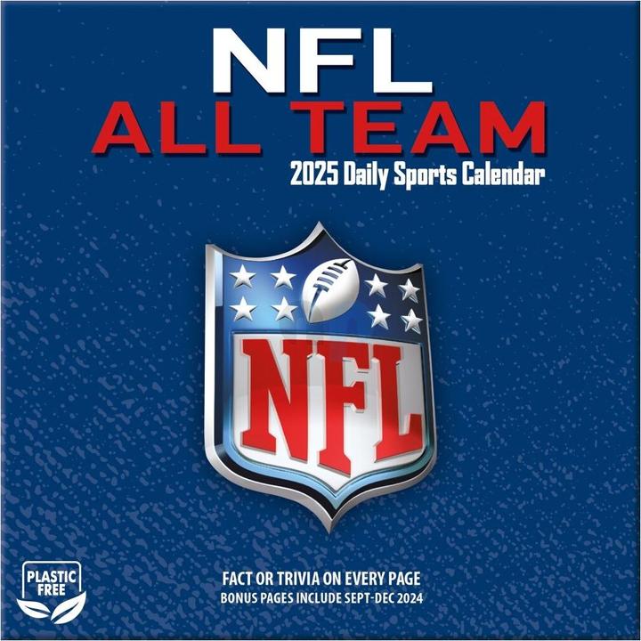Image du produit NFL - All Team - Calendrier de bureau 2025 (Italien, Espagnol, Anglais, Français, Allemand)