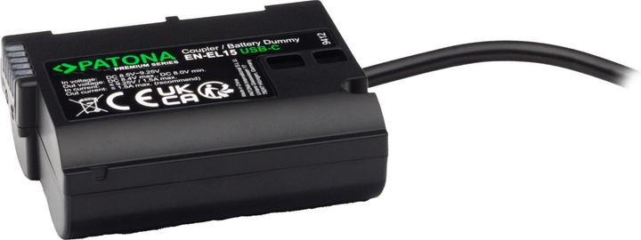 Produktbild Patona USB-C Input Akku-Adapter EN-EL15 (Kamera Akku)