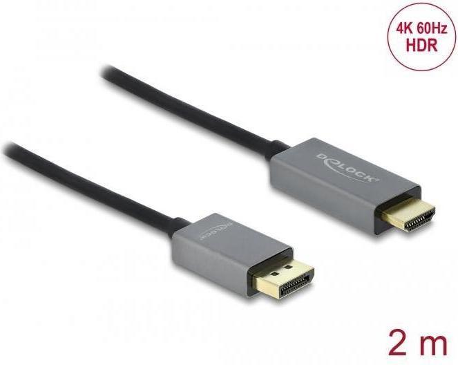 Produktbild Delock DisplayPort — HDMI (Typ A) (2 m, HDMI)