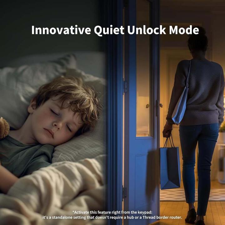 Produktbild Aqara Smart Lock U200 (Schlüssel, Fingerabdruck, Bluetooth, Smartphone, Elektronische Zahlenkombination, Schlüsselkarte)