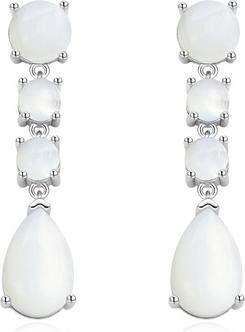 Agato - Beautiful dangle earrings with pearls AGT-E119P