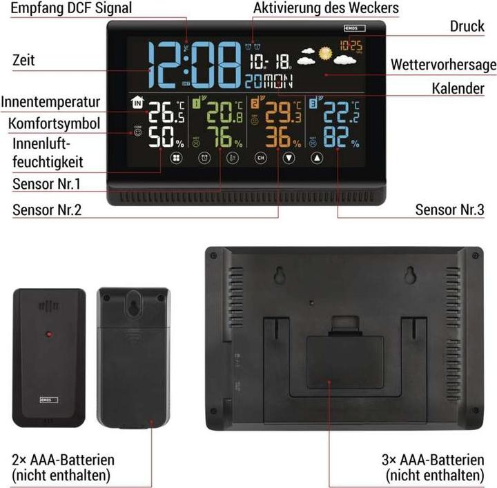 Produktbild Emos Drahtlose Wetterstation E8614