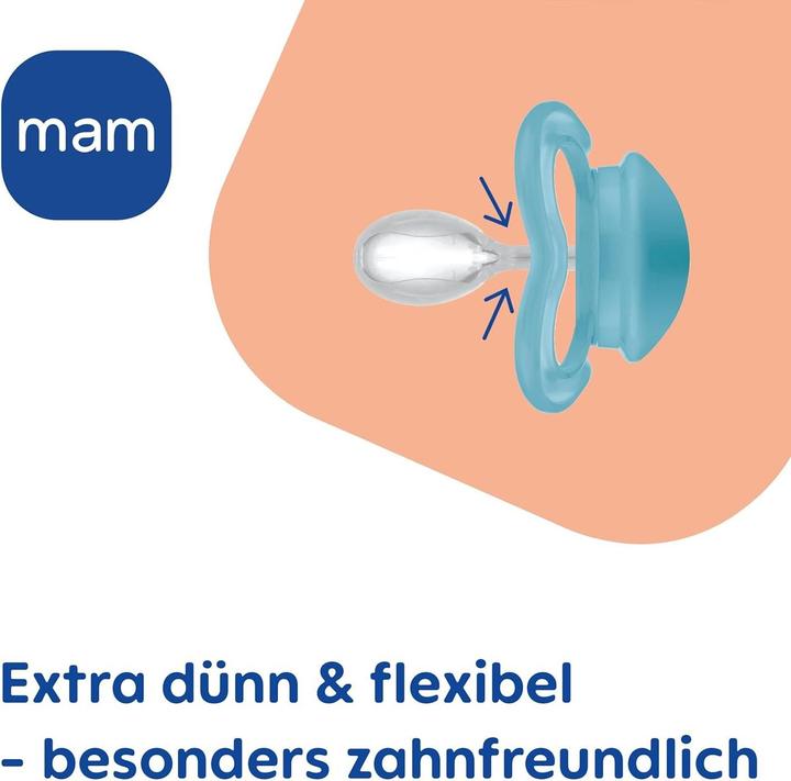 Produktbild MAM Supreme Silikon Schnuller, 2 Stück, 6-16 Monate (2 x, 6 - 16 Monate)