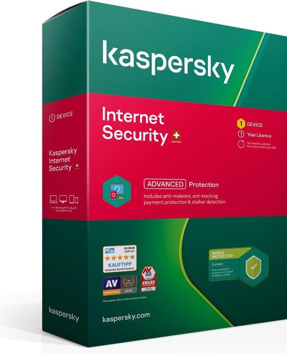 Kaspersky Internet Security (1 Utilisateur, 12 mois)