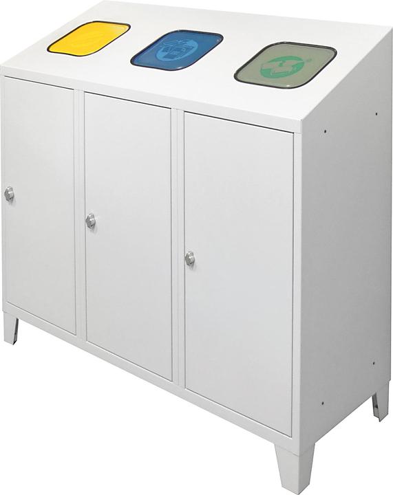 ADB Mülltrenner 3x 120,0 l lichtgrau (120 l)