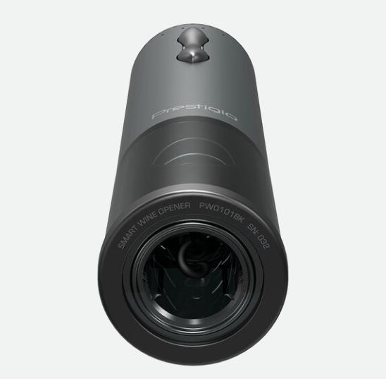 Actual product image Prestigio Bolsena electric wine opener set matt black retail (Electric corkscrew)