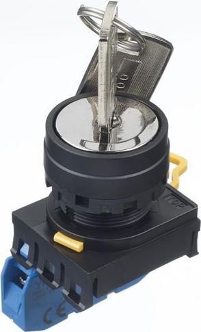 Actual product image Idec YW22mm KS 2P 90° spr ret fr right 1NO