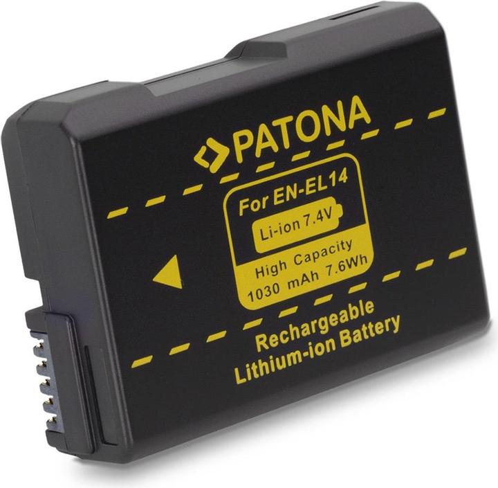 Patona Batterie EN-EL14, 1030 mAh /7,4V (Batterie de l'appareil photo)