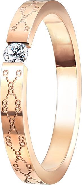 Star Piercing Ring rosegold geklemmten Kristall