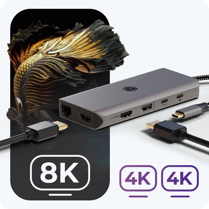 Produktbild Icy Box Dockingstation 12-in-1 USB Type-C (USB-C, 12 Ports)
