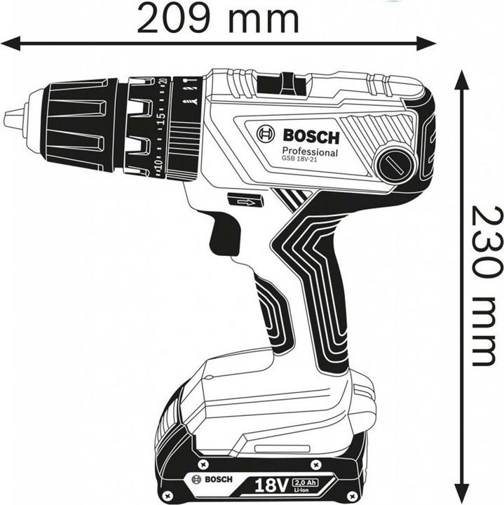 Produktbild Bosch Professional GSB 18V-21 (Akkubetrieb)