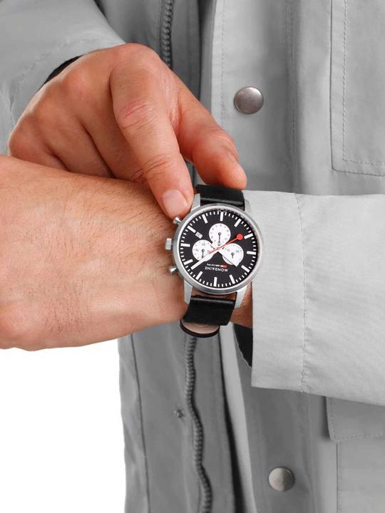 Actual product image Mondaine Neo Vegan (Chronograph, 41 mm)