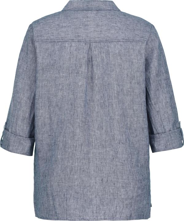 Produktbild Ulla Popken Bluse, Leinen, offener Kragen, Langarm (42, 44)