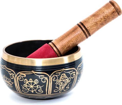 Image du produit Cachet Bol chantant avec mailloche en cuir (Percussion)