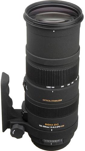 Sigma Objektiv 150-500mm f/5-6.3 DG OS APO HSM, Canon (Canon EF, Vollformat)