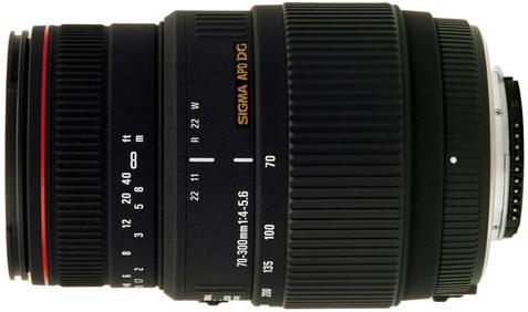 Image du produit Sigma 70-300mm, f/4.0-5.6 DG Macro, Nikon (Nikon F, Plein format)