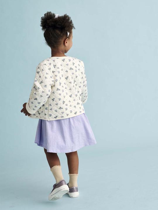 Image du produit Vertbaudet Mädchen-Set: Geblümte Jacke mit Steppnähten & Kleid (110)