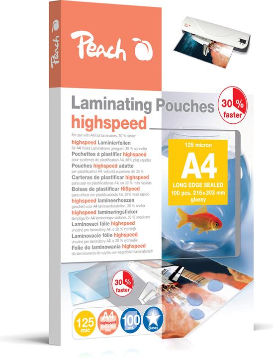 Image du produit Peach Pp525-22 (A4, 100 pièce(s), 125 µm)