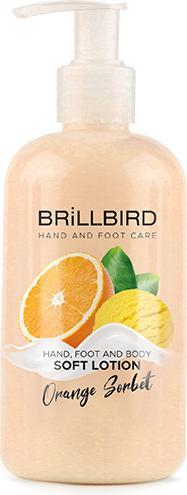 Immagine prodotto BrillBird Crema mani e piedi - Sorbetto all'arancia 250ml (250 ml)