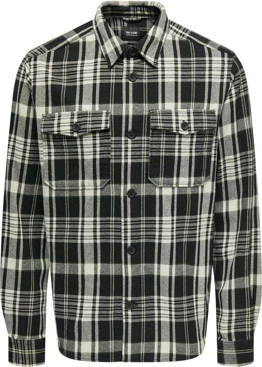 Only & Sons Onsmilo Ovr Ctn Check Ls Shirt Noos (XXL)