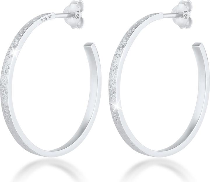 Elli Creolen Basic Gehämmert (925 Silber)