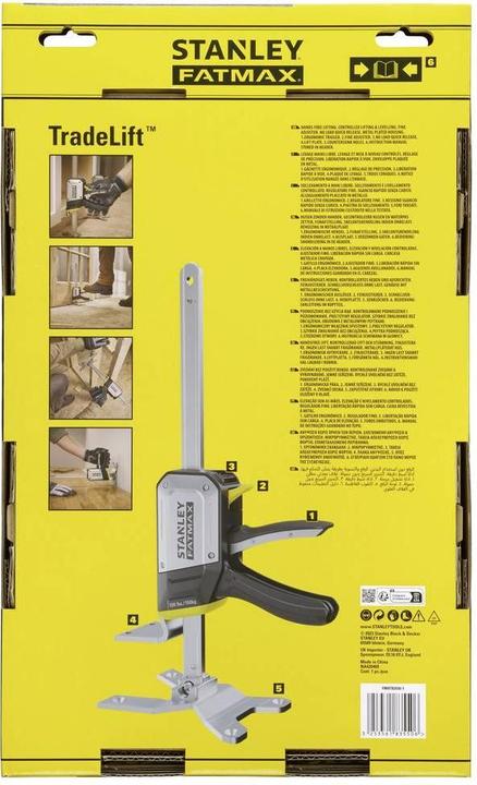 Productafbeelding Stanley FMHT83550-1 Eenhandig montagegereedschap Tradelift Draagvermogen (max.) 150kg (220 mm)