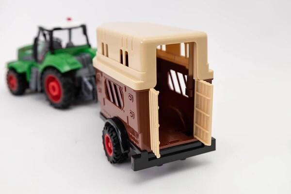 Immagine prodotto Askato Trattore con rimorchio per il trasporto di cavalli R/C