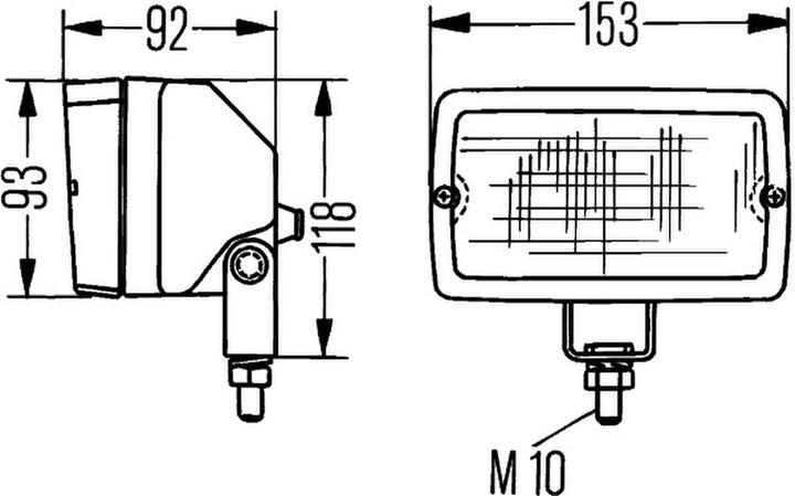 Produktbild Hella Arbeitsscheinwerfer Halogen Master 5060 weitreichende Ausleuchtung