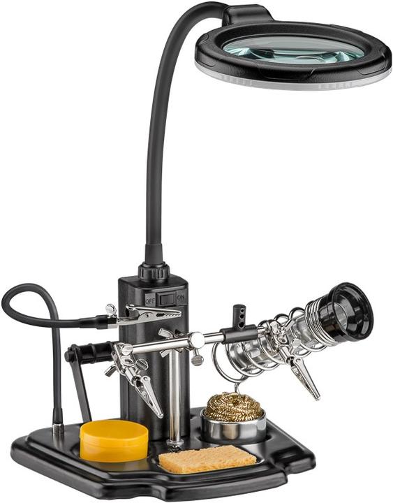 Goobay Ausilio per la saldatura con luce LED (Supporto/mano)