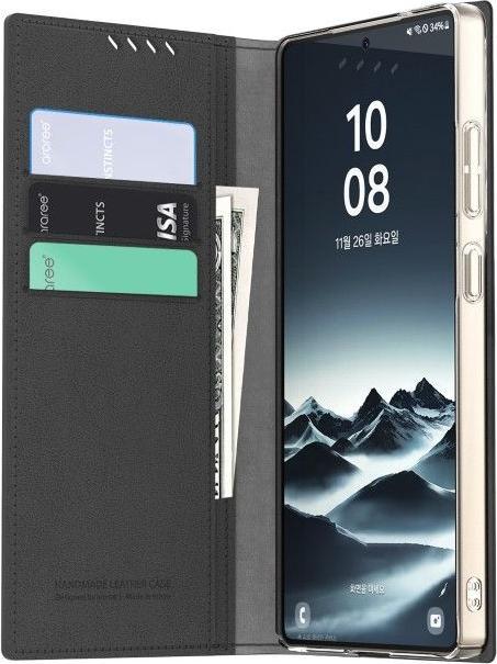 Actual product image Araree Mustang Diary Made in Korea Series (Samsung Galaxy S25 Ultra)