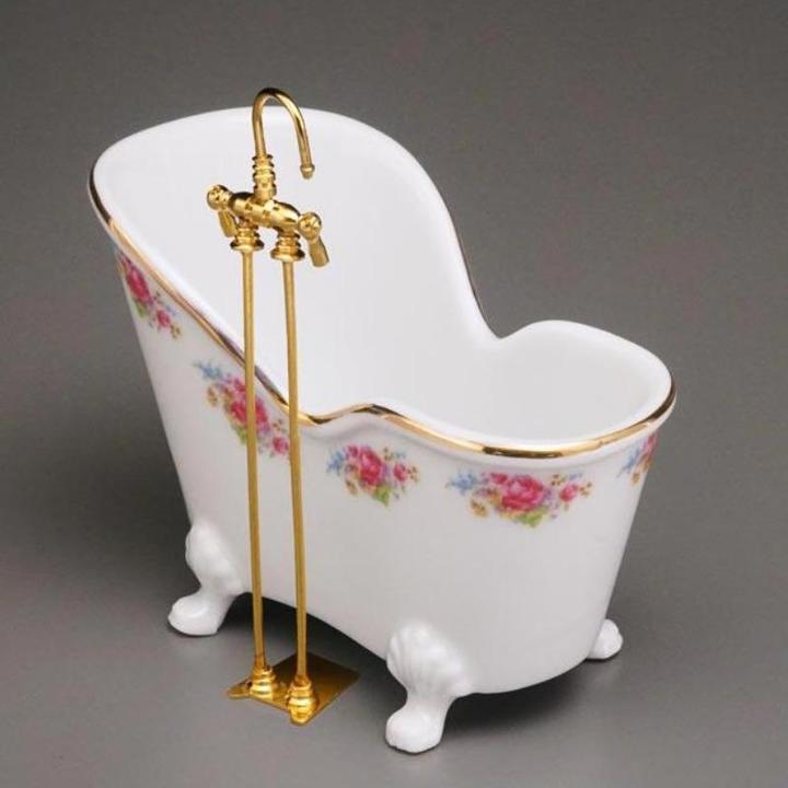 Produktbild Reutter 001.772/0 - Sitzbadewanne "Dresdner Rose", Miniatur
