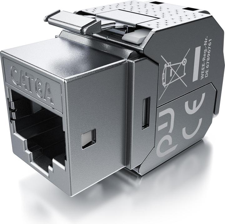Immagine prodotto Primewire Modulo Keystone CAT.6a per cavo LAN collegabile in campo, presa RJ-45 per cavo di rete (Modulo Keystone)
