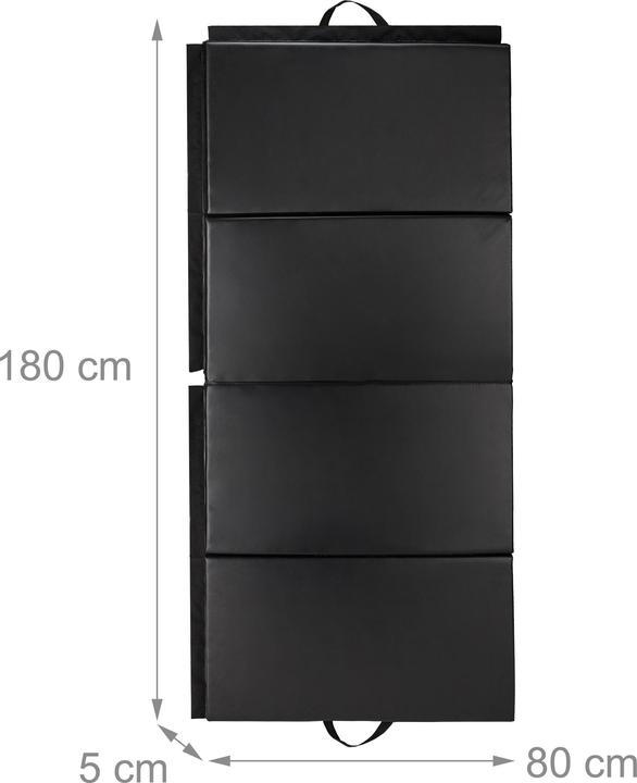 Produktbild Relaxdays Turnmatte schwarz