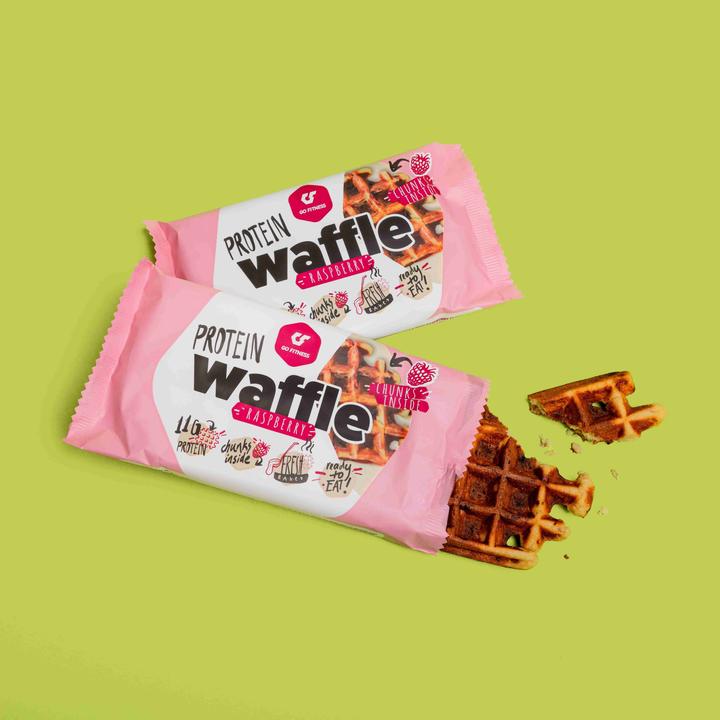 Actual product image Go Fitness Protein waffle (Raspberry, 12 pcs., 600 g)