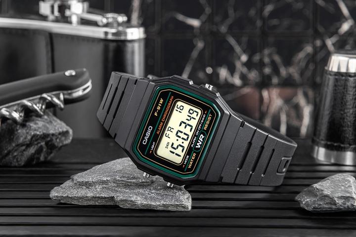 Image du produit Casio Retro Vintage - F-91W-3D (Montre numérique, 33 mm)
