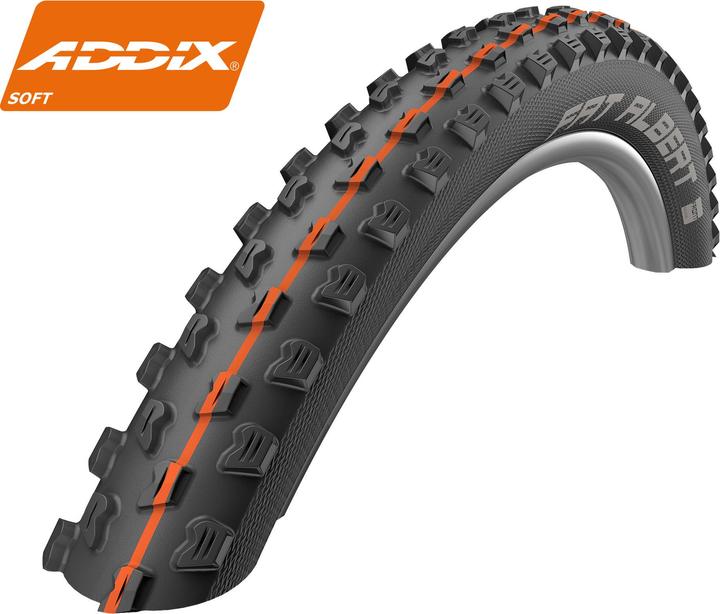 Image du produit Schwalbe Fat Albert Pneu pliant avant 27,5" Addix Soft SnakeSkin TL-Easy (27.5 x 2.35, 60-584)