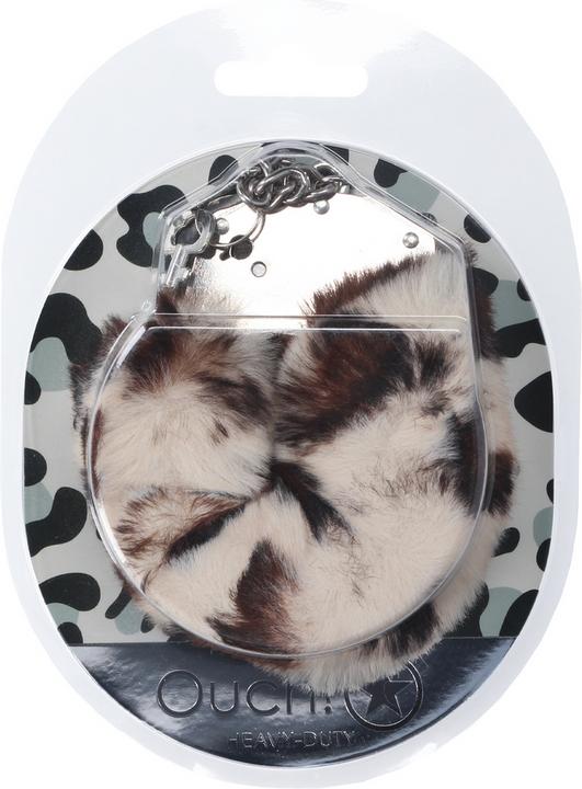 Productafbeelding Ouch! Heavy-duty Fluffy Handcuffs - Snow Leopard