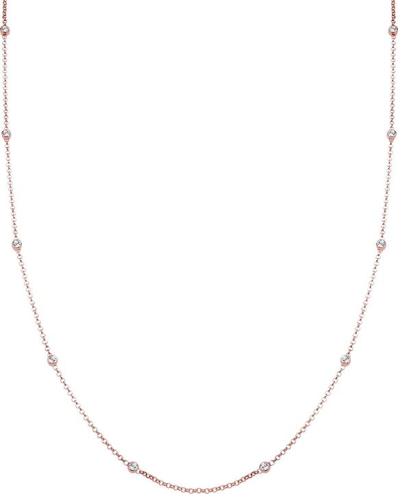 Elli Necklace Solitaire Basic Crystals 925 Silver (925 sterling silver, Glass crystal, 45 cm)