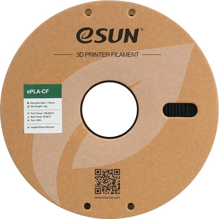 Produktbild eSUN ePLA-CF Carbon Grün Filament 1.75mm 1Kg (PLA, 1.75 mm, 1000 g, Grün)