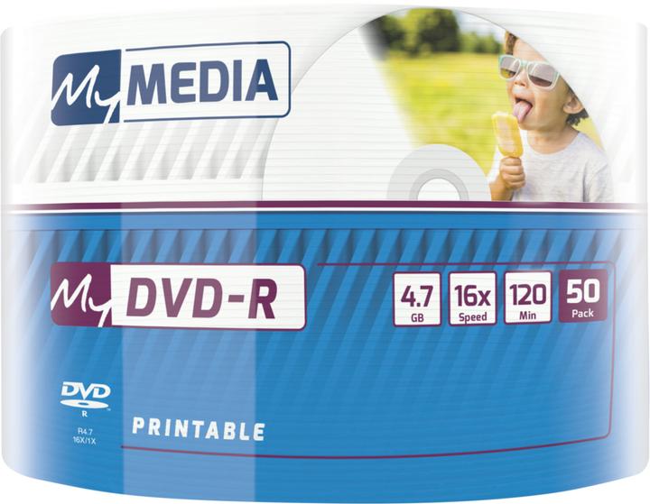 Actual product image MyMedia 1x50 DVD-R 4.7GB 16x Speed Printable Wrap (50 x)