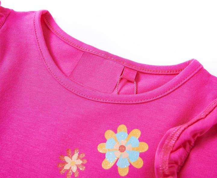 Immagine prodotto VidaXL Camicia da bambino a maniche lunghe rosa scuro 116,Materiale: 95% cotone (116)