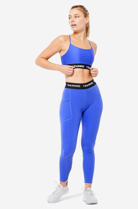 Image du produit Decathlon Bustier maintien léger - 120 bleu (S)