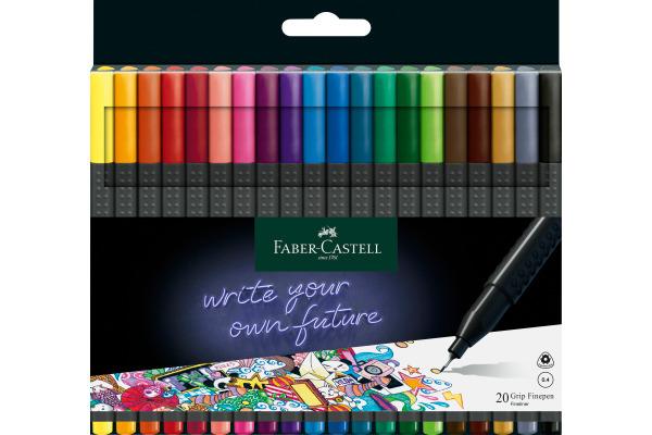 Image du produit Faber-Castell Fineliner Grip Set (Multicolore, 20 x)