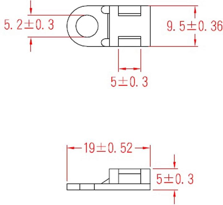 Nährwerte und Zutaten KSS Befestigungssockel schraubbar Polyamid 6.6, Natur, Befestigungsloch 5,2, L=19, B=9,5, 1 Stück (Befestigungsschlaufen, 190 mm, 1 Stk.)