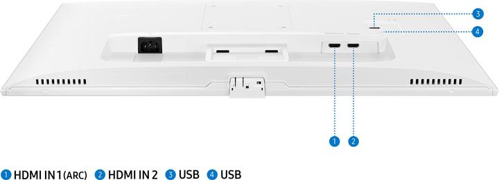 Actual product image Samsung LED Monitor 27 Smart M5 White (1920 x 1080 pixels, 26.77")