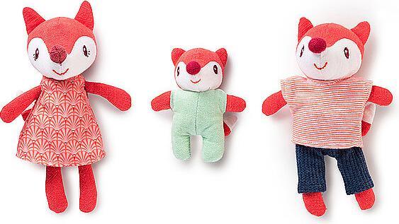 Actual product image Lilliputiens ALICE Set of Minifigures Alice's Fox Family (20 cm)